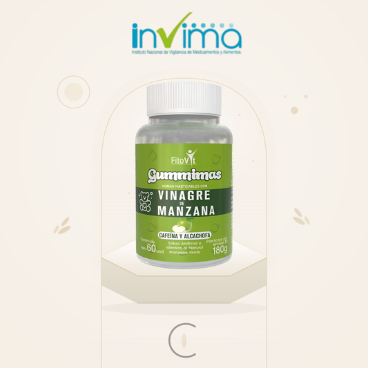 GOMITAS DE VINAGRE DE MANZANA X60 UND